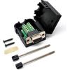 Oiyagai Adattatore Femmina DB9 RS232 D-SUB per Porta Seriale 9 Pin, Modulo Segnale Terminale DB9 COB con Custodia (Femmina con Viti)