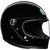 AGV X3000 Agv E2205 Solid Casco Moto, Unisex - Adulto, Nero, XL