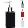 Spirella Dispenser di Sapone in Ceramica Nera Quadro