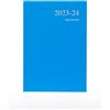Collins Essentials Academic ESSA51M.65-2324, Agenda giornaliera 2023-24, formato A5, da metà anno (appuntamenti), da luglio 2023 a luglio 2024, colore: azzurro
