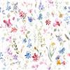 VEELIKE Carta da Parati Foglie Bianco Acquerello Carta Adesiva Floreale Blu Vintage Pellicola Autoadesiva Fiori Tropicali Fotomurali Pellicola Adesiva per Mobili Camera da Letto Bagno 44,5cmx300cm