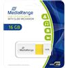MediaRange USB flash drive, color edition, GIALLO 16GB - MR972