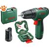 Bosch Trapano Avvitatore a Batteria (12V) EasyDrill 1200 + 2 Batterie con Set Accessori (34 Pezzi)