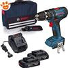 Bosch Trapano Avvitatore a Percussione (18V) GSB 18-2 LI