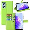 BOCTECH Cover per Blackview A52, Custodia a Libro Portafoglio in Pelle PU e Silione Morbido con Porta Carte, Magnetica e Supporto Flip Case Antiurto per Blackview A52, Verde