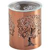ZEN ARÔME Zen'Aroôme - Bruciatore metallico con motivo albero della vita tagliato al laser, eleganza artistica e atmosfera incantevole nel vostro spazio, aromaterapia a casa, interni profumati, altezza 10,5 cm