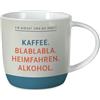 Grafik Werkstatt Grafik-Werkstatt Tazza da caffè con scritta, 300 ml, in porcellana
