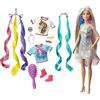 Barbie Bambola Capelli Fantasia A Tema Unicorni E Sirene con Accessori, Giocattolo Per Bambini 3+ Anni, GHN04