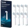 Beurer Set di Ricambio da 8 testine Sensitive compatibili con spazzolini da denti Beurer TB 30 / TB 50 e con tutti gli spazzolini rotanti disponibili in commercio