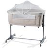 Aziamor Sleep and Play Lettino 3 in1 Con funzione Culla e Box Giochi colore Beige
