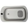 Aziamor Digital Pocket Vaschetta Bagnetto Neonato con Termometro Integrato Colore Grigio