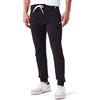 Champion Legacy Icons-PRO-Jersey C-Logo Zip Rib Cuff Pantaloni da Tuta, Nero, L Uomo