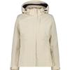 CMP - Woman Jacket Zip Hood Detachble Inn.Jacket, Crema, 48