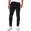 Champion Legacy Icons-Spring Terry C-Logo Rib Cuff Pantaloni da Tuta, Nero, M Uomo