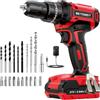 BETENST Trapano Avvitatore Batteria 21V, Avvitatore a Batteria con Batterie da 2.0Ah, 42N.m, 25+3 Coppia, 10mm Mandrino Autoserrante, 23 Accessori, Trapano a Percussione Per Casa Progetto, Fai da te