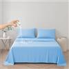 DUJUIKE Copriletto Impermeabile, Lenzuolo impermeabile, Coprimaterasso, Copridivano Divano per Cane, Gatto, Bambini, per letto matrimoniale (Blu celest, Cal king/King 230 * 250cm)