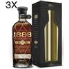 (3 BOTTIGLIE) Brugal - Brugal Ron 1888 Gran Reserva Familiar - Doblemente Anejato - Astucciato - 70cl