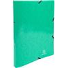 Exacompta 20 raccoglitori cartoncino lucido A4 2 anelli verde