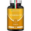 Plastimea Vitamina D3 | 2000 UI Per Capsula | Massima Concentrazione di Colecalciferolo | Salute Ossa, Denti e Muscoli | Sistema Immunitario | 60 Capsule | 2 Mesi di Scorta | Nutrimea