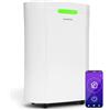Klarstein AeroDry Smart 12l - Deumidificatore,12L/g, Serbatoio da 2,5L, WiFi, App & Alexa Control, Silenzioso: 39dB, Display LED, Filtro a Carboni, Timer, per Casa, Bagno, Camera da Letto, Bianco