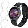 iVoler 3 Pezzi Cover e Pellicola Protettiva per Samsung Galaxy Watch Active 2 40mm, Copertura Completa Custodia Trasparente, Ultra Sottile Morbida TPU Anti-Graffio Protezione Schermo Antiurto Case