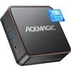 ACEMAGIC F2A AI Mini PC, Ultra 5 125H(AI Boost NPU, 14 cores), 32 GB DDR5 1 TB NVME SSD, Intel Arc Graphics, WiFi7 Bluetooth 5.4 Micro Desktop Computer Per Gaming, Design, Multi-Tasks