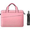 JOOEER 14 Pollici Borsa Laptop Sleeve per 14 Pollici Macbook Pro M1 M2 M3 M4 Laptop Computer, Borsa Portatile Protettiva in Poliestere Portatile Custodia a Tracolla per Laptop con Maniglia, Rosa