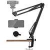 Etucro Supporto per webcam e cellulari, Logitech Webcam C920, C930, C922, C615 e altri dispositivi con filettatura da 1/4