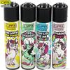 Clipper ACCENDINI CLIPPER UNICORN SLOGAN PREMIUM & SPECIAL EDITION - SERIE COMPLETA DA 4 PEZZI LARGE