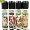 Clipper ACCENDINI CLIPPER PIG'S LIFE PREMIUM & SPECIAL EDITION - SERIE COMPLETA DA 4 PEZZI LARGE