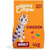 Edgard Cooper Edgard & Cooper Crocchette Gatti, (Pollo Fresco, 4kg), croccantini gatto sterilizzati o attivo, carne fresca e ingredienti naturali, senza cereali, senza zuccheri aggiunti