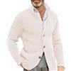 Generico Cardigan Uomo Invernale con Bottoni Invernale Basic Maglione Scollo a V Lana Giacca Leggera Felpa Moda Maglioncino Pullover Taglie Forti Cotone Giubbotto Elegante Softshell Maglioni