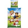 Herding Biancheria da letto Paw Patrol, federa circa 70x80 cm, copripiumino circa 140x200 cm con cerniera di marca, 100% cotone/renforcé