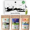 ORIGEENS Cofanetto Tè Matcha Latte Bio - Polvere di: Matcha, Hojicha, Genmaicha Bio, 3 x 50 g