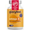 Gloryfeel Omega 3 2000mg, Eletto PRODOTTO DELL'ANNO 2025, 1000mg EPA + 500mg DHA, Olio di Pesce Omega 3, 120 Capsule, in Forma Trigliceridi Riesterificati, Integratore Omega 3, Fonte di Acidi Grassi Essenziali