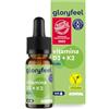 Gloryfeel Vitamina D3 Bambini, D3 K2 Gocce, Eletto PRODOTTO DELL'ANNO 2025, Integratore Vitamina D3 500 U.I. vegetale da Licheni + 25µg Vitamin K, 10ml (10 Mesi), Vitamine per Bambini a partire da 4 Anni