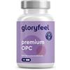 Gloryfeel OPC Estratto di Semi d'Uva 95% - 630 mg OPC Puro per Dose - 180 Capsule Vegane - Alto Dosaggio - Antiossidante Naturale - Per Microcircolo, Vene e Capillari - Testato in Laboratorio