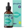 Gloryfeel Zinco Integratore in Gocce 15mg, 100ml (3400 gocce), per Sistema Immunitario & Pelle, da Zolfato di Zinco, Testato in Laboratorio, 100% Vegano, prodotto in Germania