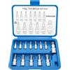 DAKCOS Set di 13 chiavi a bussola Torx T8H-T60H, set di punte Torx da 1/4, 3/8, 1/2, profilo a T con foro, chiavi a bussola CR-V e punta S2