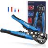 X-COTEC Pinza Spelafili Elettricista, Pinze Elettricista Automatico 3 in 1, Spellacavi Elettrici Professionale, Spellafili e Tagliafili Multifunzione, Pinza a Crimpare, per Cavi 24-10 AWG (0.2-6 mm²)