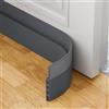 AOTUAO Paraspifferi Sottoporta, Paraspifferi Porta Blindata 400 X 5cm, Risparmiare Energia Paraspifferi Porta Ingresso, Paraspifferi Sottoporta Blindata Autoadesiva,Riduce il Rumore,anti Freddo-Grigio