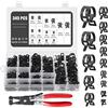 Knpwer 345 fascette stringitubo in silicone per tubo del carburante, 14 misure, 5-22 mm, con pinza per fascette stringitubo