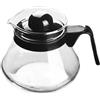 MGE World MGE - Caraffa in Vetro - Caraffa per Microonde - Teiera per Microonde - Tazza Vetro Borosilicato Adatta per Microonde - Caraffa Sostitutiva con Manico e Coperchio - 500 ml