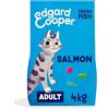 Edgard Cooper Edgard & Cooper Crocchette Gatti, (Salmone Fresco, 4kg), croccantini gatto sterilizzati o attivo, carne fresca e ingredienti naturali, senza cereali, senza zuccheri aggiunti