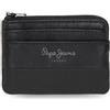 Pepe Jeans Dual Portafoglio Nero 11 x 7 x 1,5 cm Pelle by Joumma Bags, Nero, Taglia unica, Portamonete