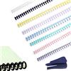 QIUMING 8pcs12 mm rilegatura a spirale in plastica Spirale per Rilegatura in Plastica a 30 Fori Mini apri raccoglitori spirale per rilegatura 80 fogli per DIY Carta Taccuino Album Ufficio (12mm)