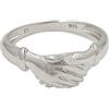 Goldway Anello Manine Di Santa Rita Regalo Donna Ragazza Simbolo Religioso Mani Che Si Stringono In Argento 925 Placcato In Oro Bianco (Made In Italy) (14)