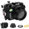 HolaFoto Seafrogs Custodia subacquea per Sony a6700 con porta piatta FL28, [40M/130FT] Custodia subacquea impermeabile per Sony ILCE-6700 con FE E10-18mm F/4 OSS, FE 28-60mm F4-5,6