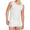 Intimitaly Irge - Maglie Intime Uomo Lana e Cotone (Pacco da 3) Girocollo e Scollo V e Vogatore Lana Fuori e Cotone sulla Pelle per L'Autunno e l'inverno (IT, Testo, XL, Regular, Regular, Bianco Vogatore)