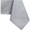 AmeliaHome, tovaglia idrorepellente, design a effetto loto, Poliestere, Argento Gaia., 110x110 cm